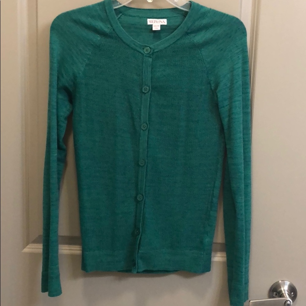 Dark Kelly Green Cardigan